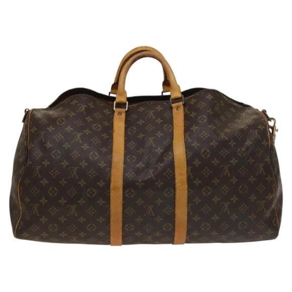 LOUIS VUITTON Monogram Keepall Bandouliere 55 Boston Bag - Picture 2 of 15